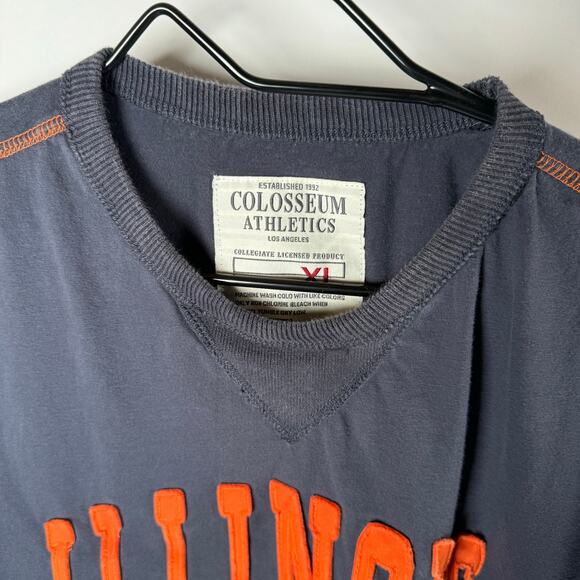 Vintage University of Illinois T Shirt Colosseum Athletics LA Men's XL - Picture 5 of 10